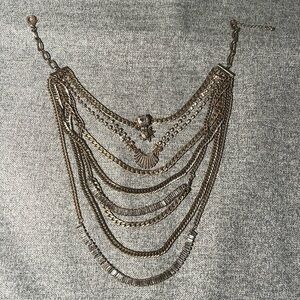 Free People Gold Layered Necklace